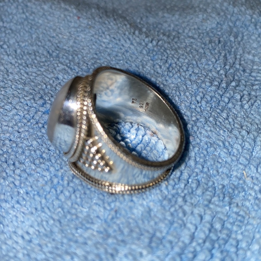 Stunning 925 Solid Sterling Silver Rainbow Moonst… - image 5